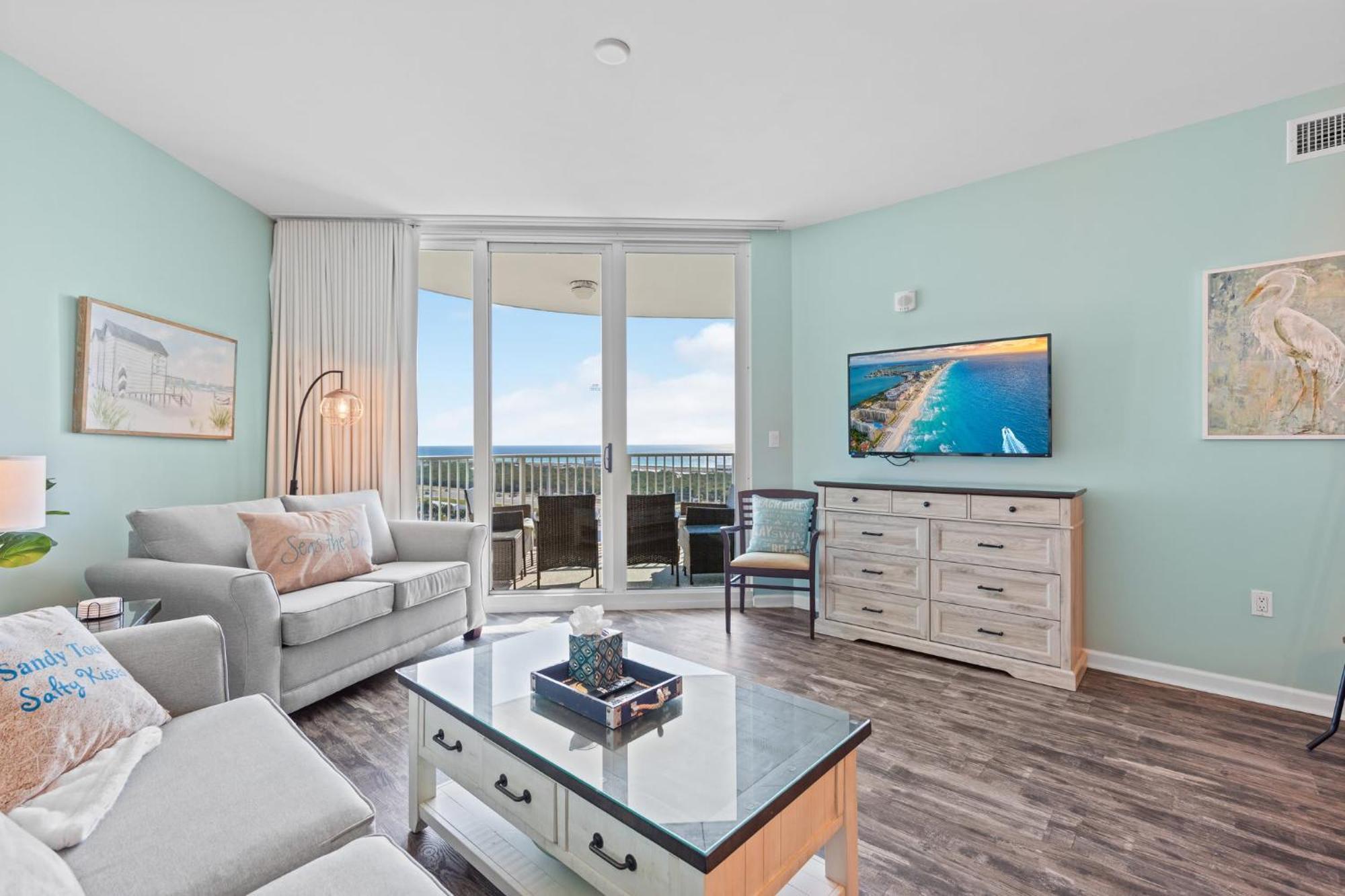 5 Star Resort 11Th Fl Stunning Sunrise 2Br 2Ba King Suite,Pools ,Shuttle Or Walk To Beach 데스틴 외부 사진